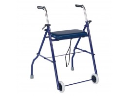 Imagen del producto Ayudas Dinámicas Andador 2 Ruedas con Asiento AD250 Azul