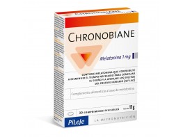 Imagen del producto Pileje Chronobiane melatonina 1mg 30 comprimidos