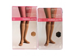Imagen del producto Farmalastic Media Corta Cerrada Normal talla Reina Plus negro