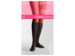 Imagen del producto Farmalastic Media Corta Abierta Normal talla M negro