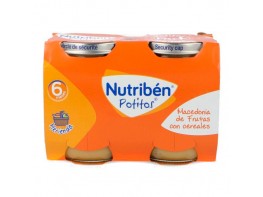 Imagen del producto Nutribén Potitos Macedonia de frutas con cereales 
2x190g
