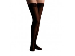 Imagen del producto Farmalastic Media Larga con Blonda Normal talla S negro