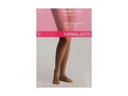 Imagen del producto Farmalastic Media Larga con Blonda Normal talla Reina negro