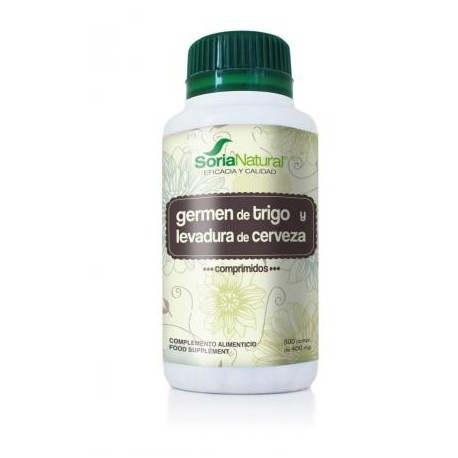Imagen de Soria Natural Levadura cerveza germen trigo 500 comprimidos