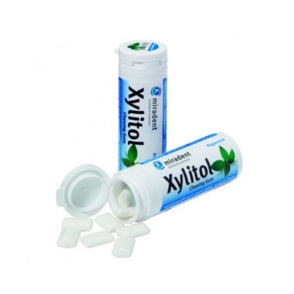 Imagen de Miradent chicles xylitol menta 30u