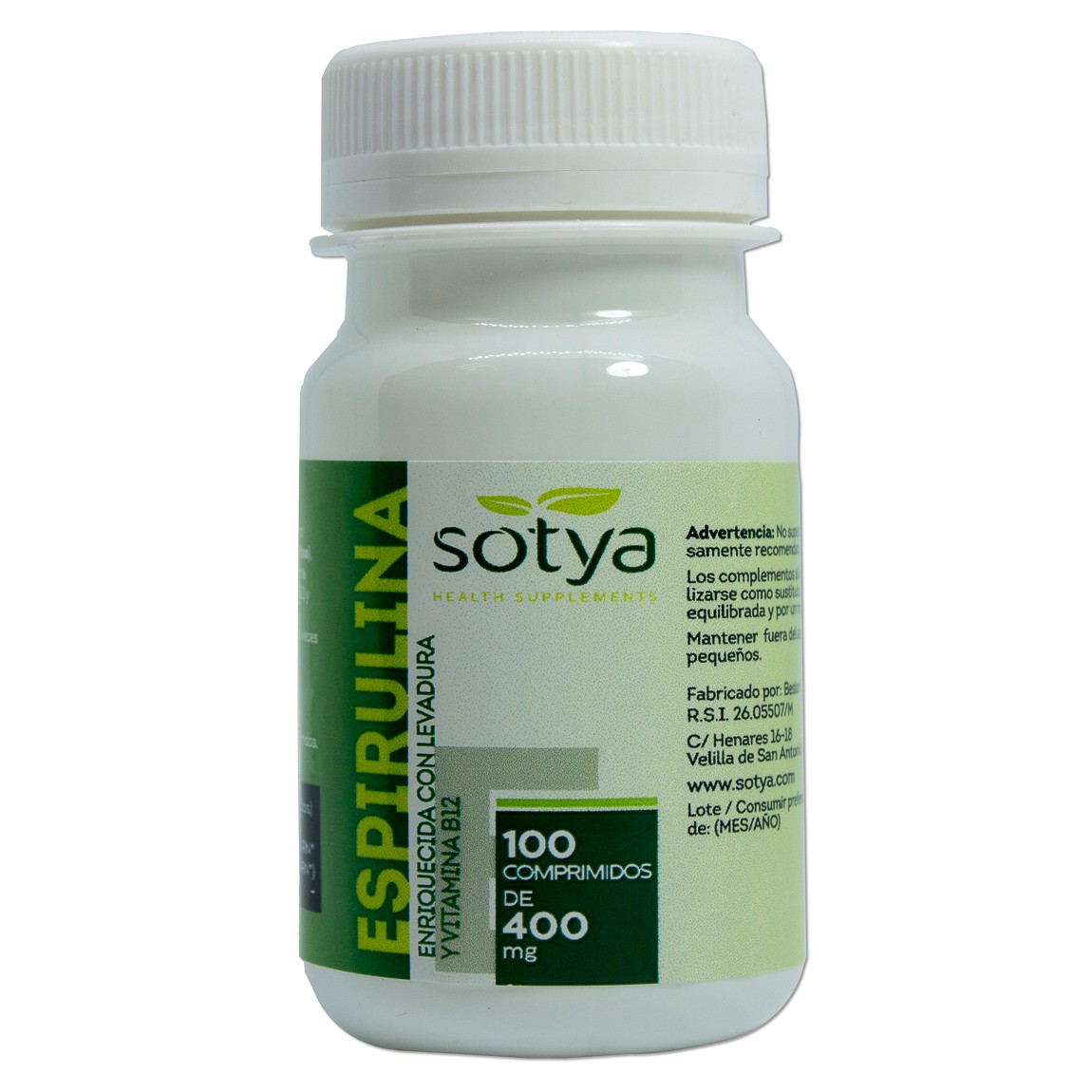 Imagen de Sotya Espirulina 100 comprimidos 400mg