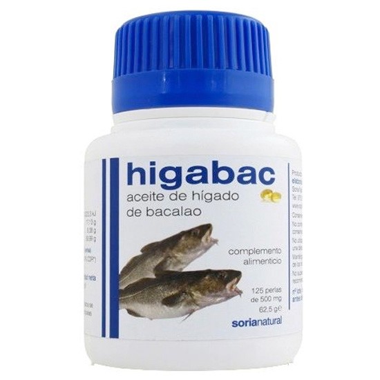 Imagen de Soria Natural Aceite higado bacalao 125 perlas