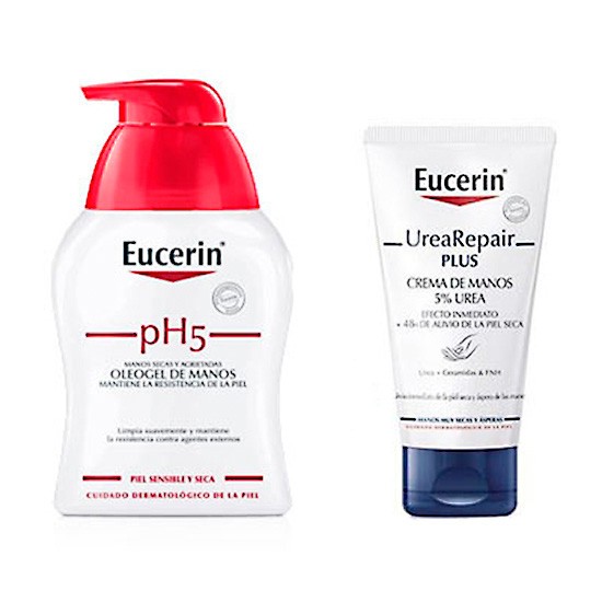 Imagen de Eucerin oleogel+cr.manos urea pack