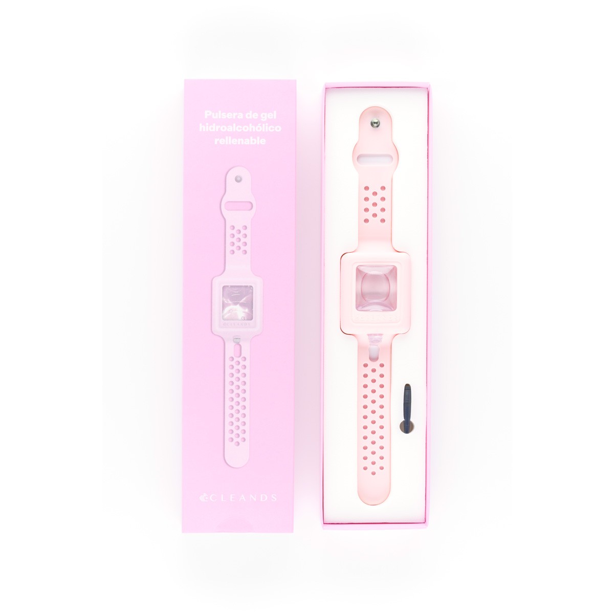 Imagen de Pulsera gel hidroalcoholico rosa