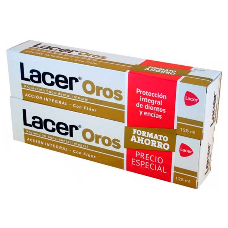 Imagen de Lacer Oros duplo de pasta dentífrica 125ml + 125ml
