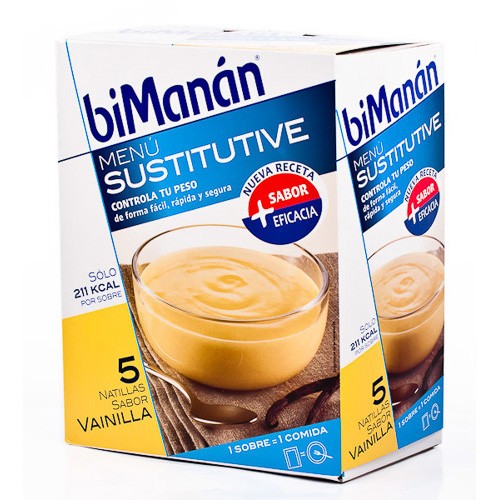Imagen de BIMANAN NATILLAS VAINILLA 250GRX5UDS