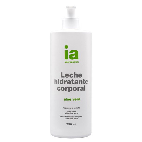 Imagen de Interapothek leche hidratante corporal aloe vera con dosificador 750ml