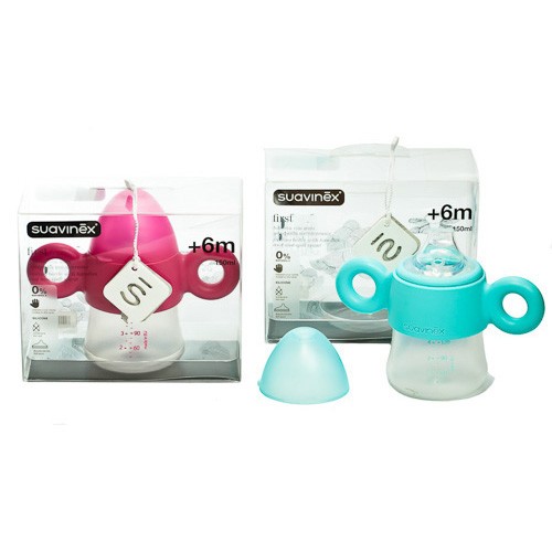 Imagen de Suavinex Biberón entrena asas silicona 150ml