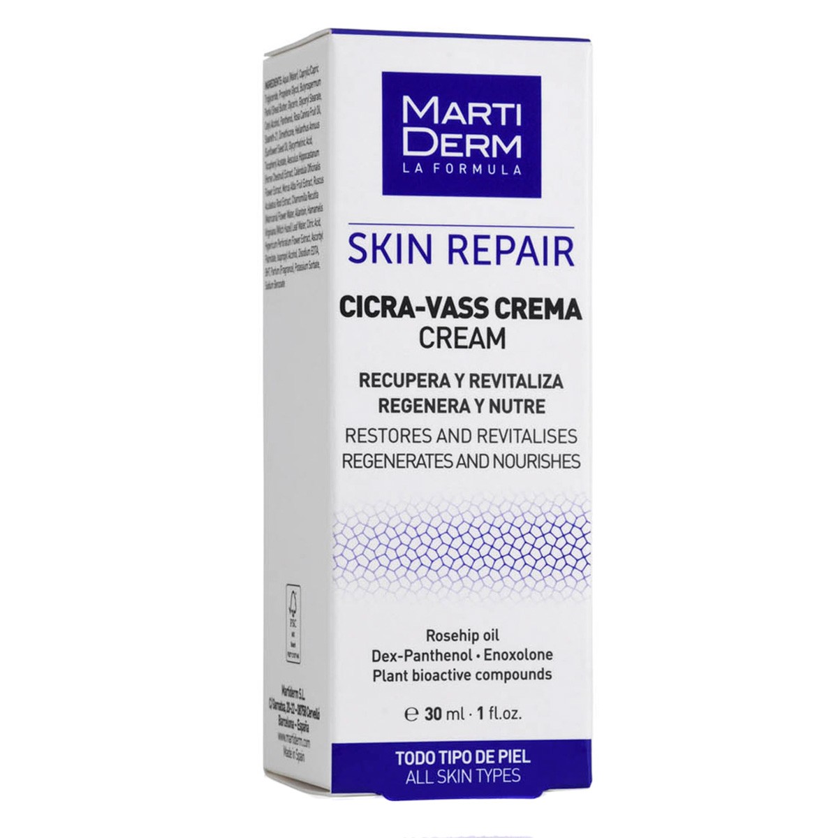 Imagen de MartiDerm Skin Repair Cicra-Vass Crema  30 ml