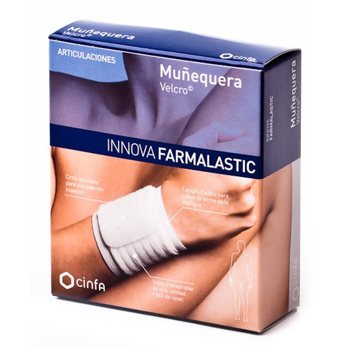 Imagen de Innova muñequera velcro blanca talla PEQ/MED