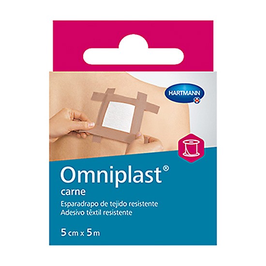 Imagen de Omniplast esparadrapo tela rosa 5mx5cm