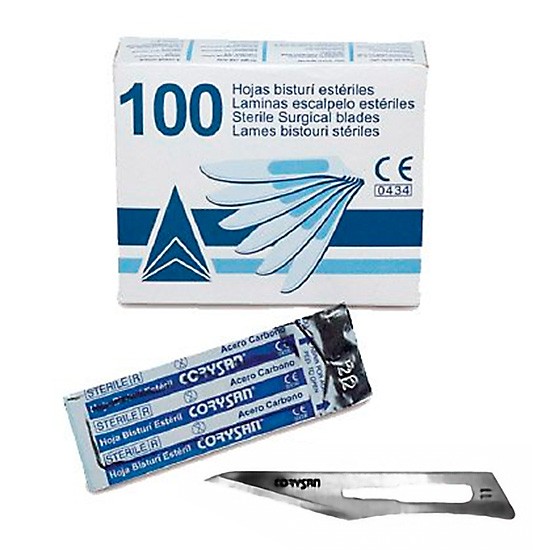 Imagen de HOJAS BISTURI CORYSAN ESTERIL N.11 100 U