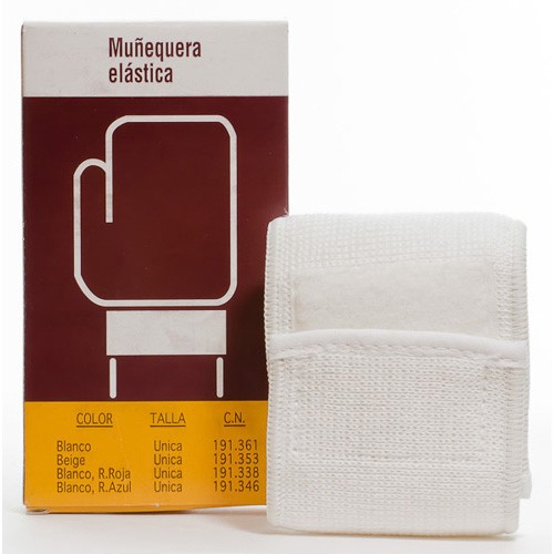 Imagen de Benterm muñequera velcro blanca