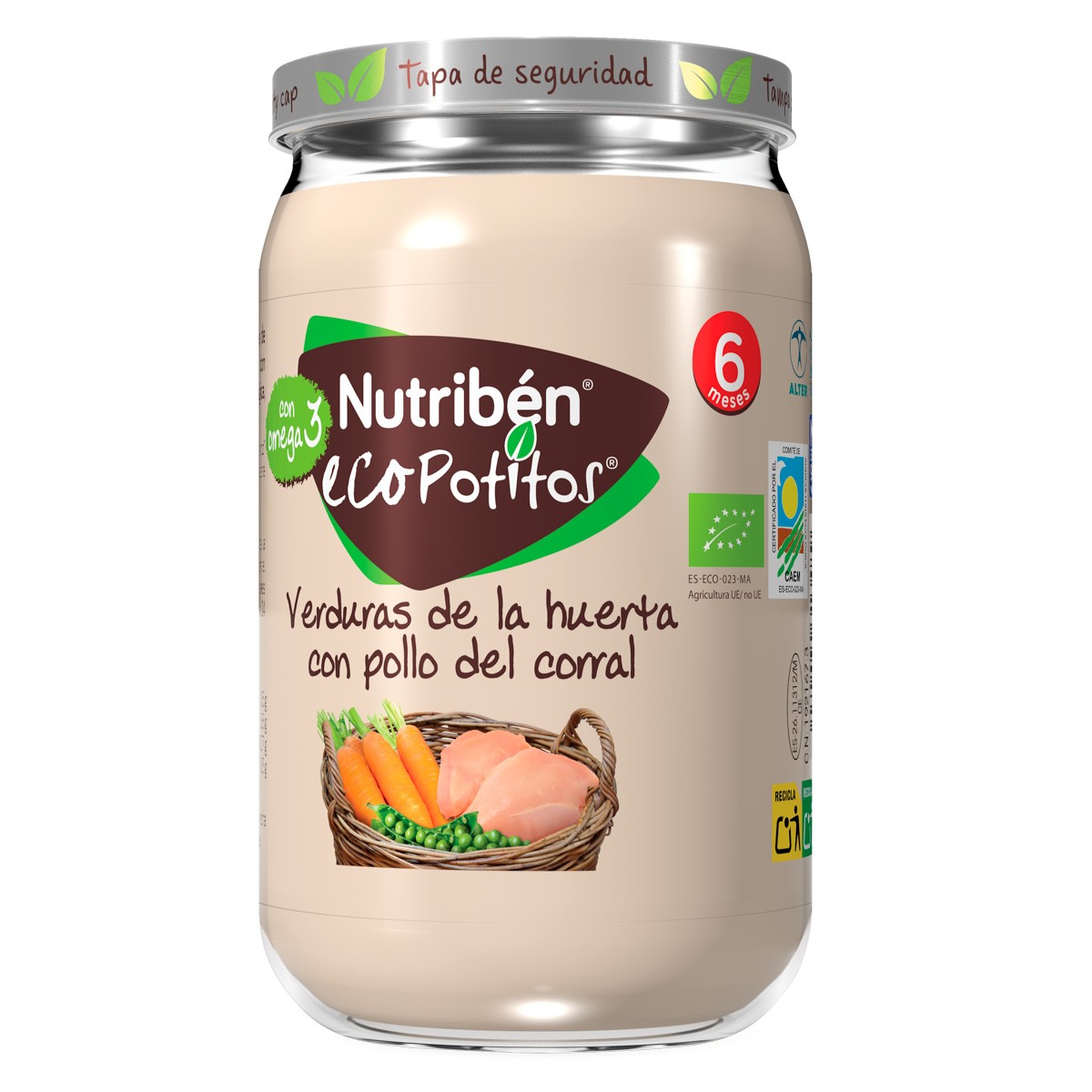Imagen de Nutribén Ecopotito Pollo de corral y verduras 235gr