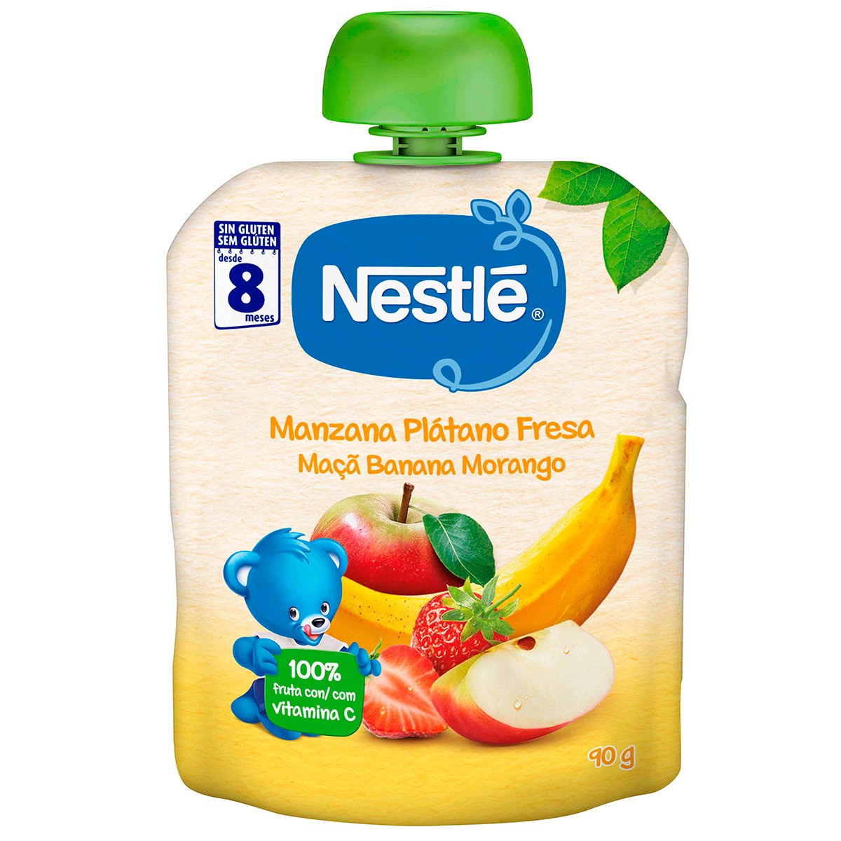 Imagen de Nestlé Naturnes manzana platano y fresa 90g