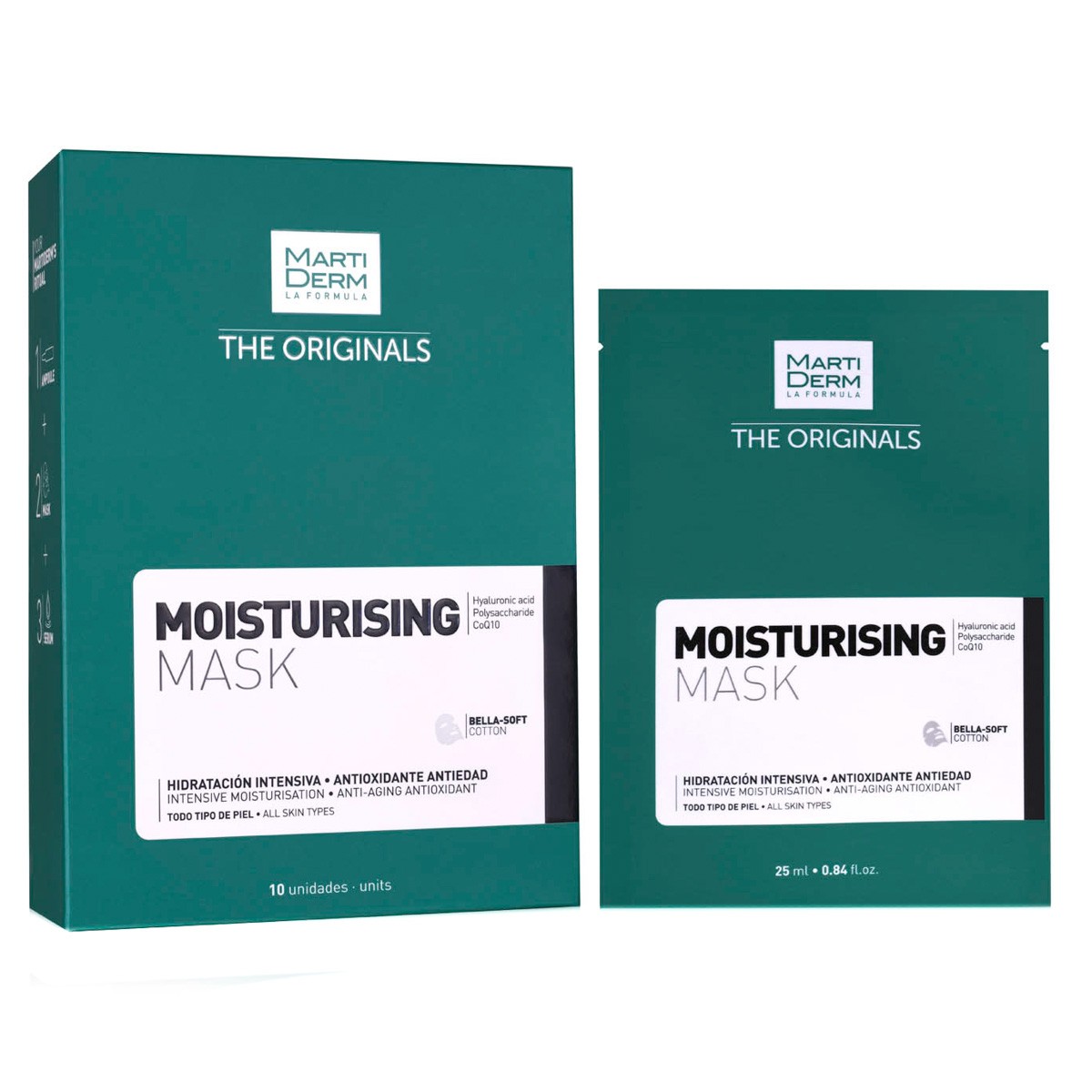 Imagen de MartiDerm The Originals Moisturising Mask 10 unidades