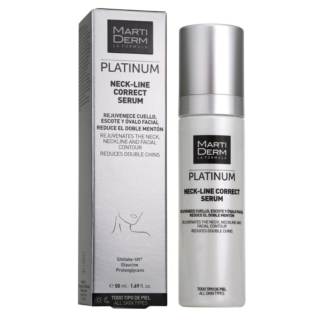 Imagen de MartiDerm Platinum Neck Line Correct Serum 50ml