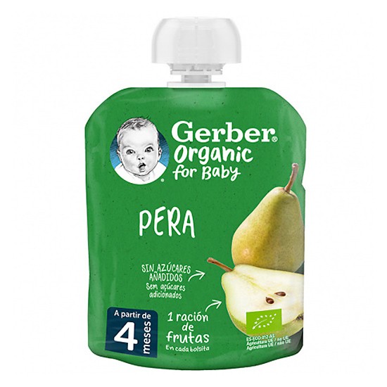 Imagen de Nestle gerber pouch organic pera 90gr