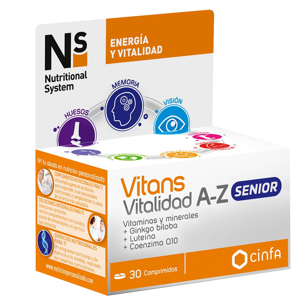 Imagen de N+S vitans vitalidad a-z senior 30 comp