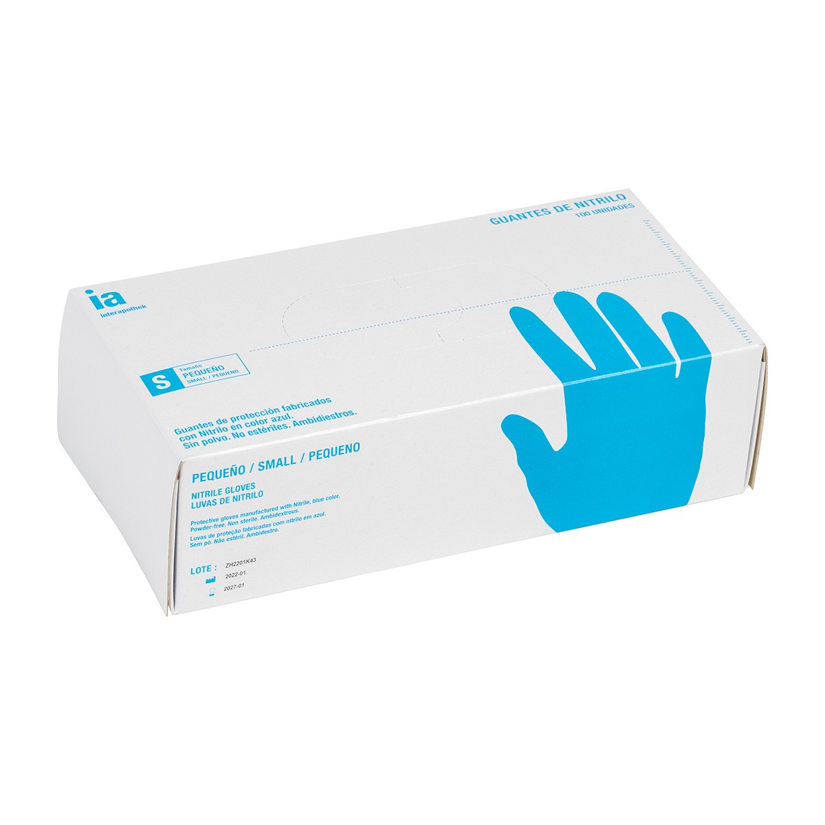 Imagen de Interapothek guantes de nitrilo talla s 100uds
