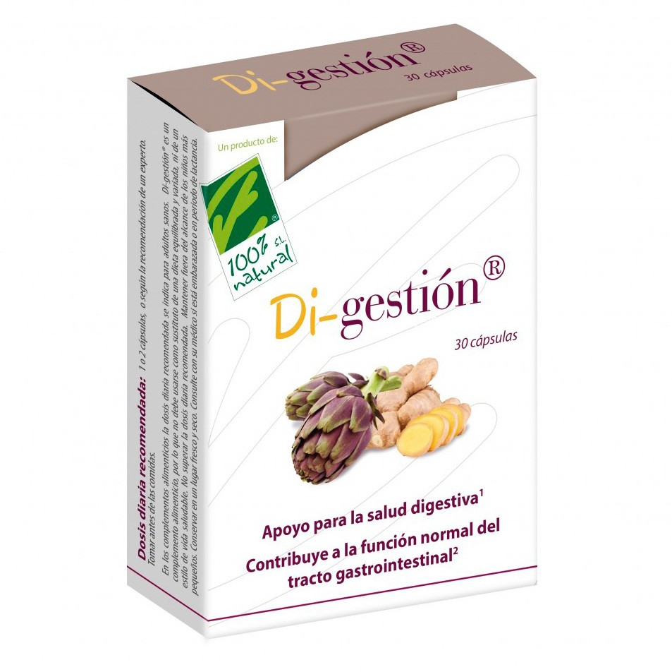 Imagen de Cien por cien natural di-gestion 30 capsulas