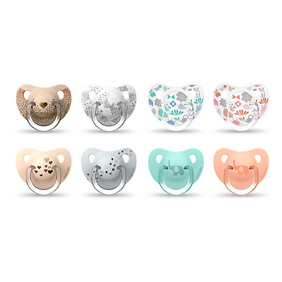 Imagen de Suavinex Chupete clásico tet,anat,silic 6,18m 2u