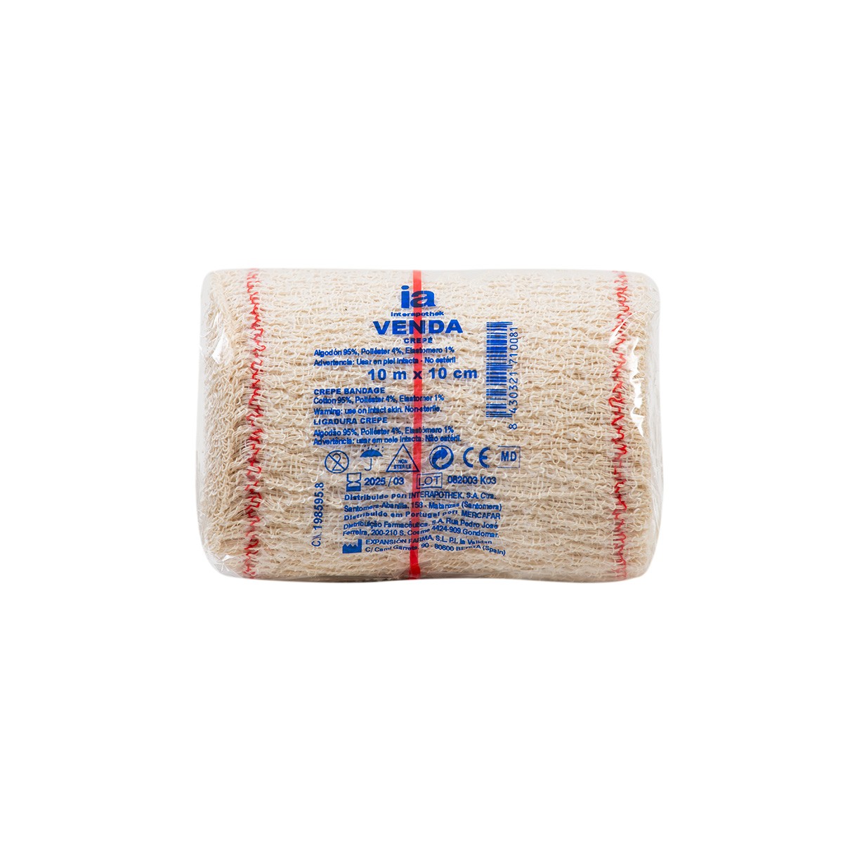 Imagen de Interapothek venda crepé 10x10cm