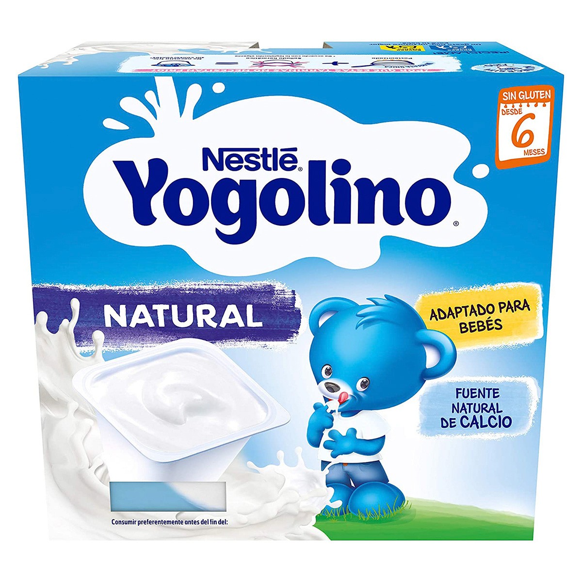 Imagen de Nestlé Yogolino natural s/azúcar 4x100 g
