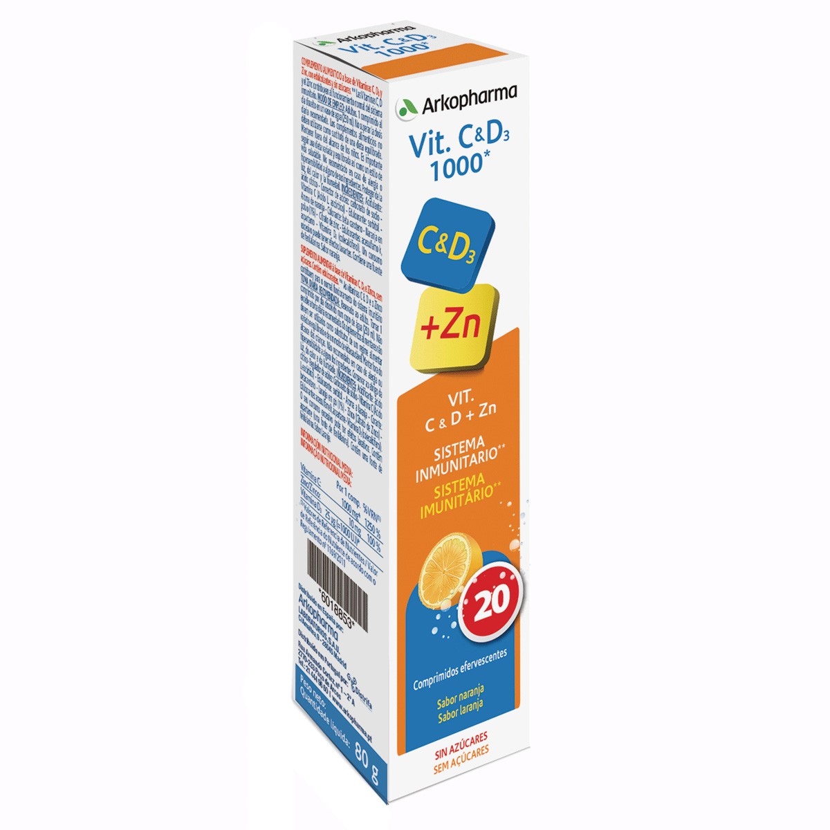 Imagen de Arkopharma Arkovital vitamina C y D3 20 comprimidos de 1000mg