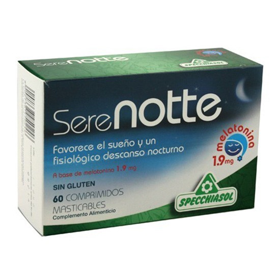 Imagen de Spechiasol Serenotte melatonina 1,9mg 60comp