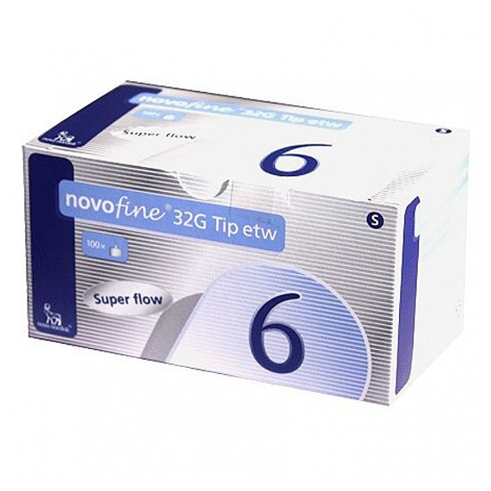 Imagen de Novofine agujas 32G (0,23/0,25x4MM) 100u