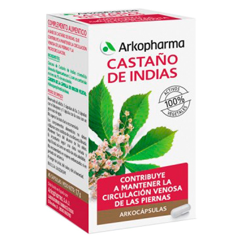 Imagen de Arkopharma Arkocápsulas castaño de indias complemento 84 cápsulas