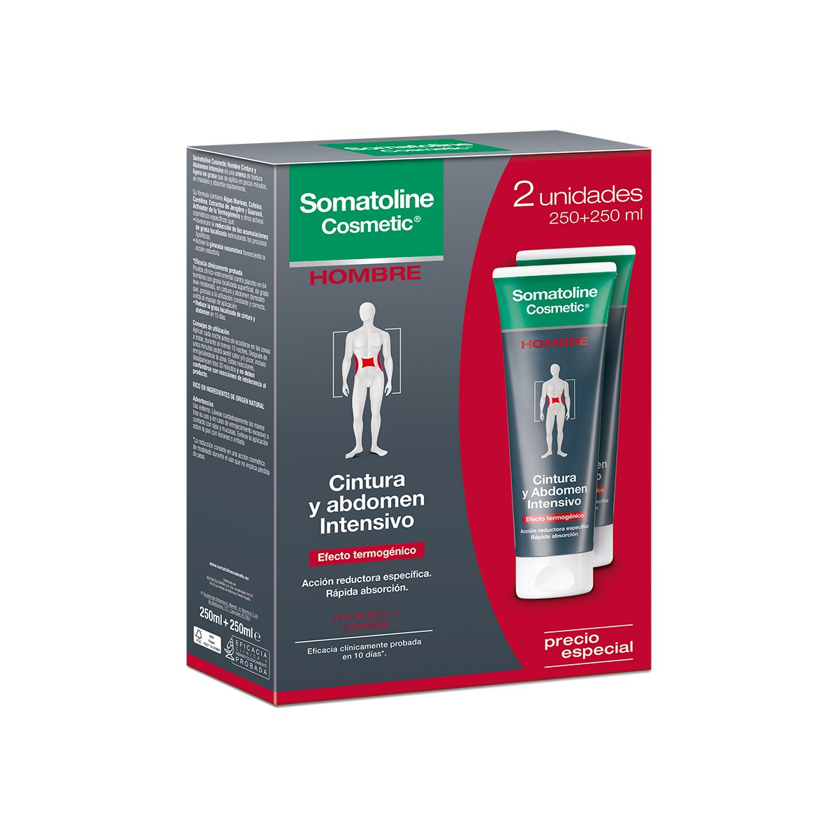 Imagen de Somatoline cintura y abdomen 2 x 250 ml