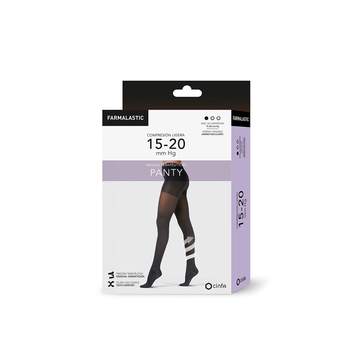 Imagen de Farmalastic Panty Ligero talla M negro