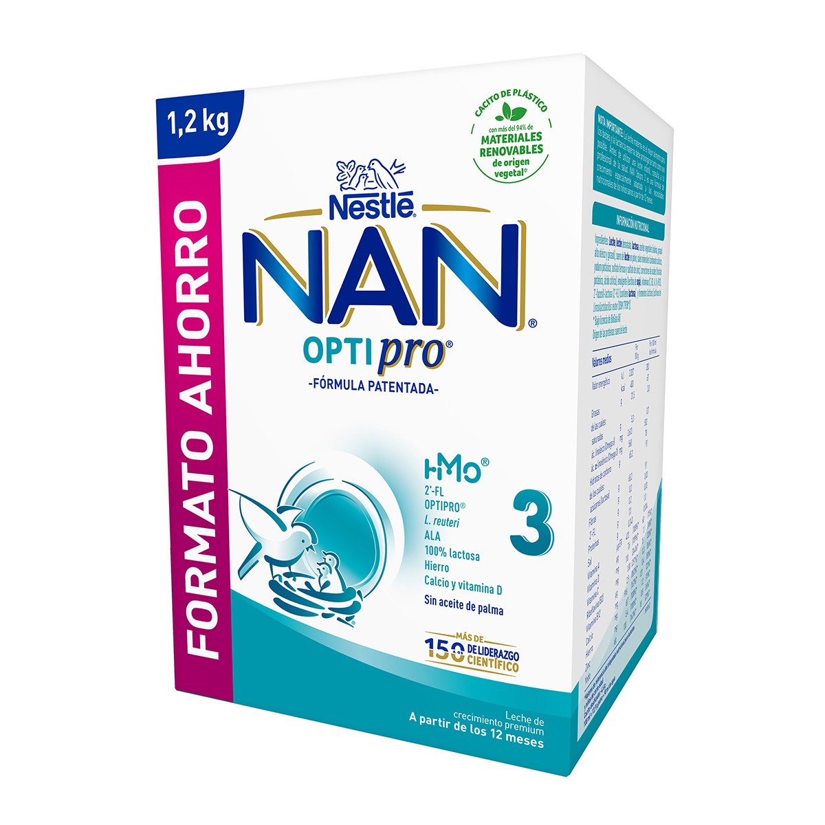 Imagen de Nestlé Nan 3 optipro biberón 1200g