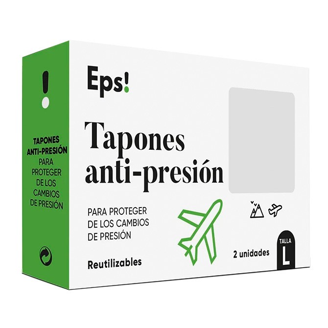 Imagen de Eps! tapones antipresión para el oído talla L 2u