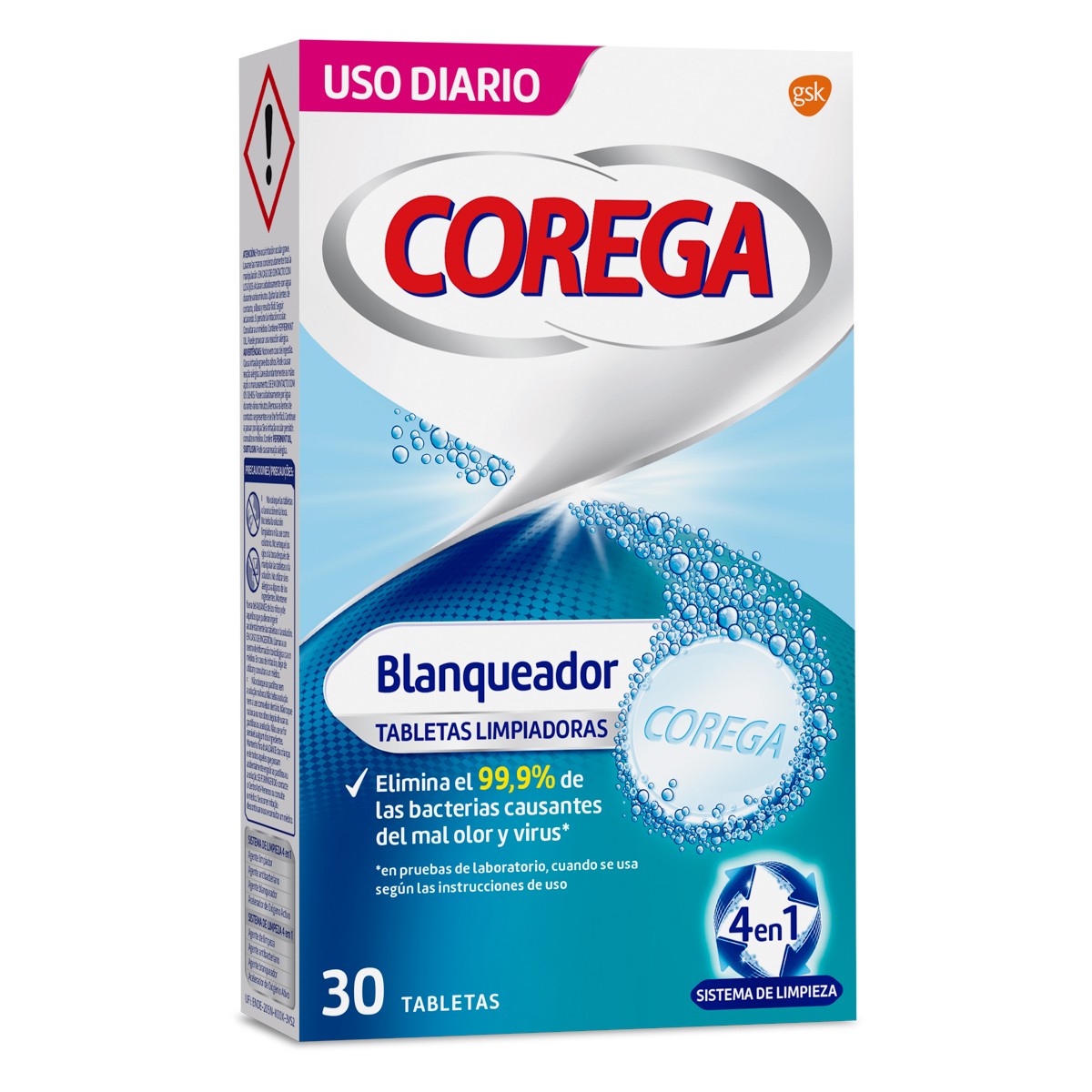 Imagen de Corega blanqueador 30 tabletas