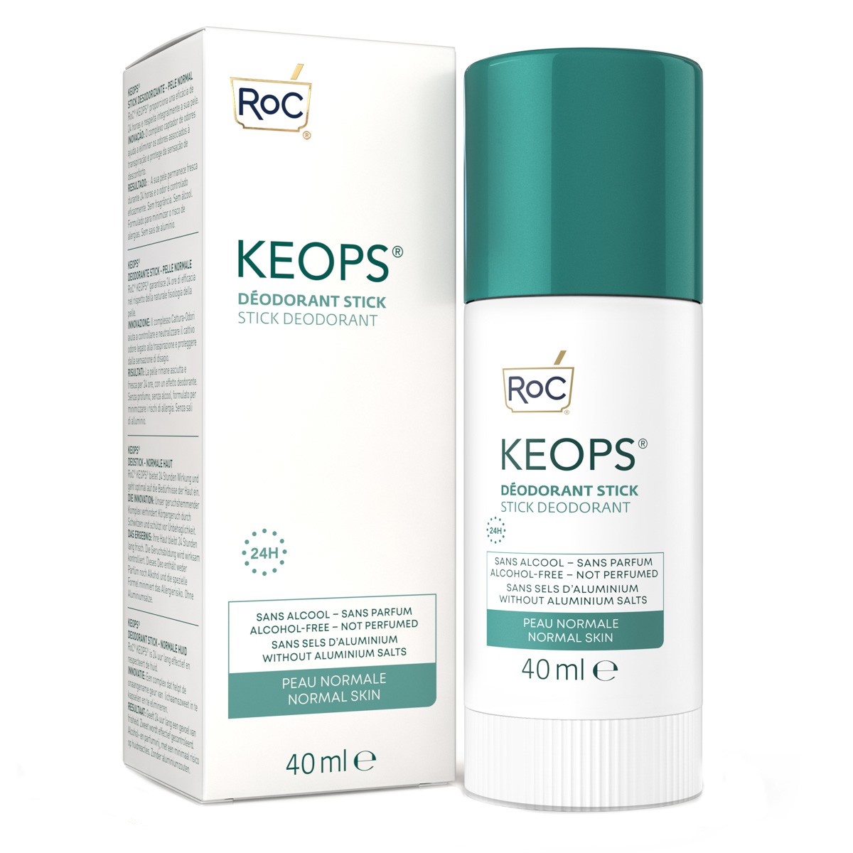 Imagen de Roc Keops pack desodorante stick p.normal 40ml