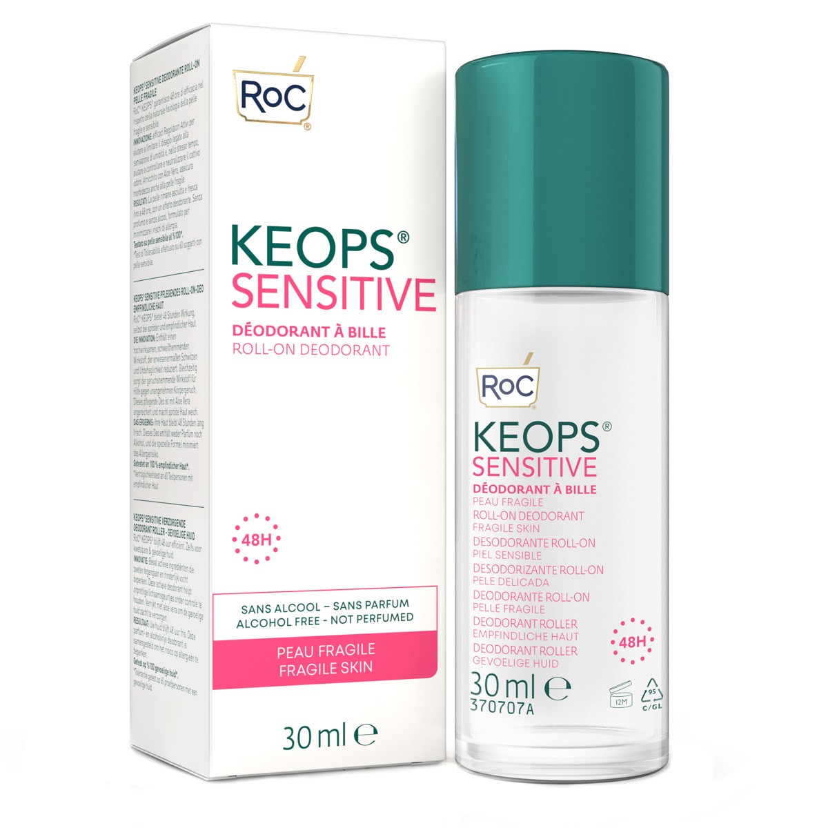 Imagen de Roc Keops pack desodorante roll-on p. sensible 30ml