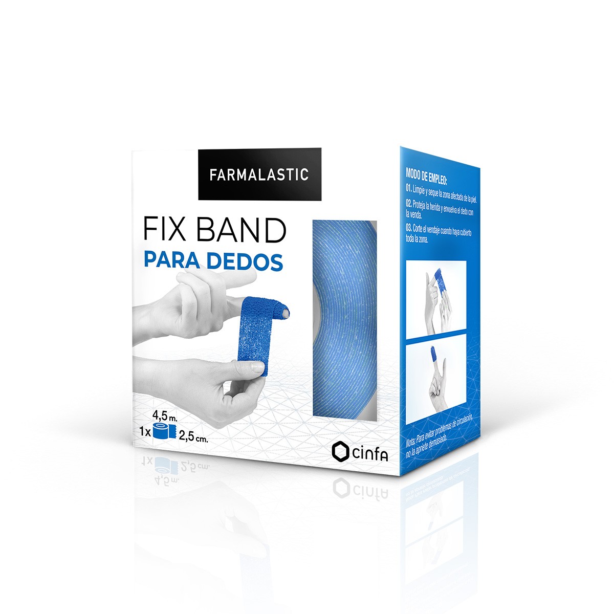 Imagen de Cinfa Farmalastic fix band para dedos 4,5x2,5cm