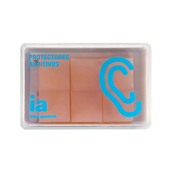Imagen de Interapothek tapones de oídos de silicona moldeable 6uds
