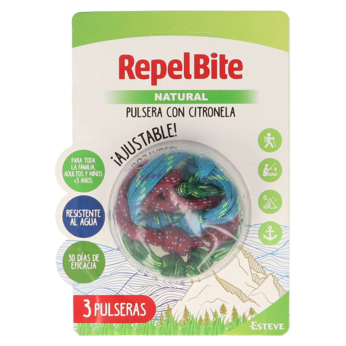 Imagen de Repel Bite Natural pulsera antimosquitos 3u