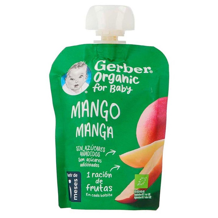 Imagen de Nestle Gerber pouch organic mango 90gr