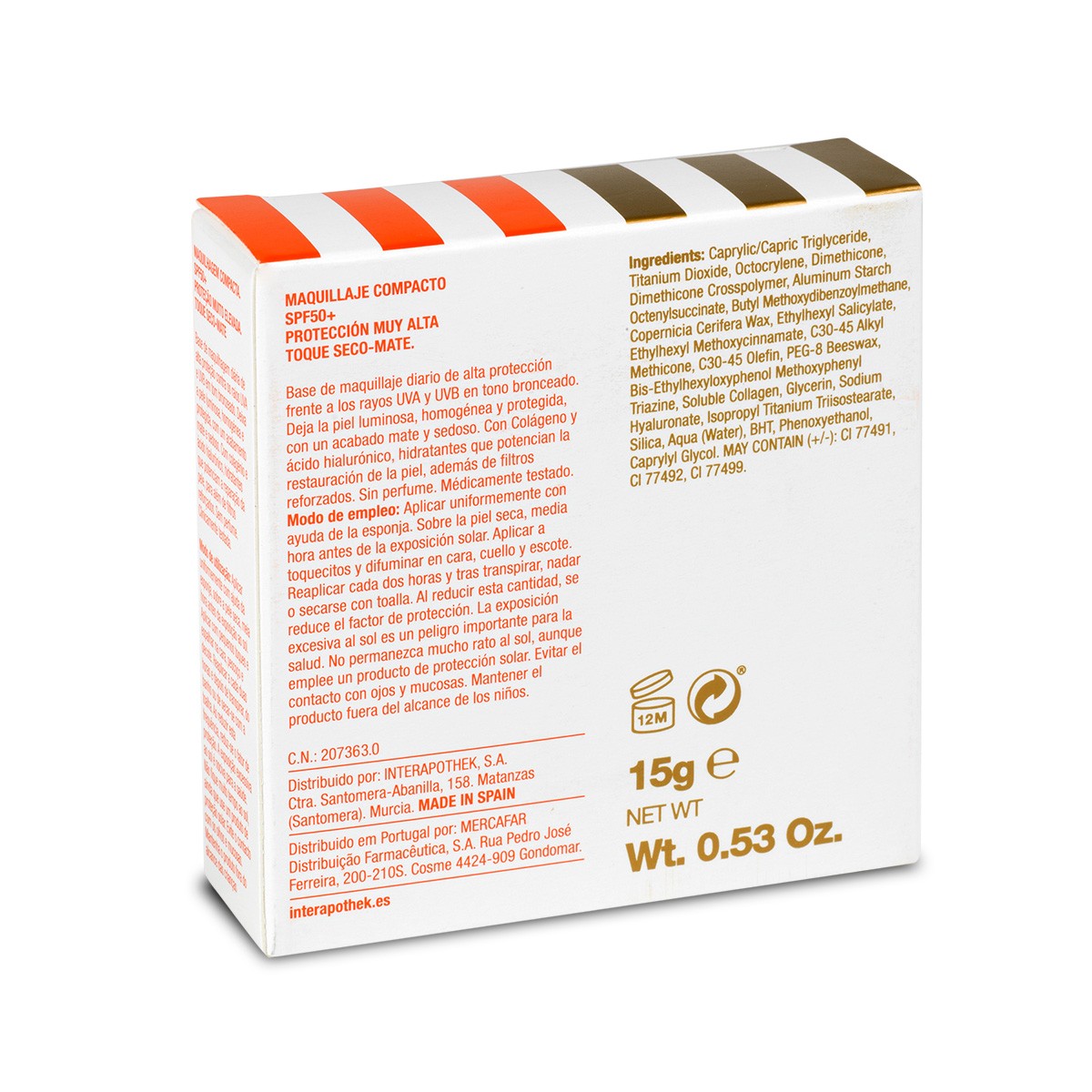 Imagen de Interapothek maquillaje con protección solar spf50+ tono natural