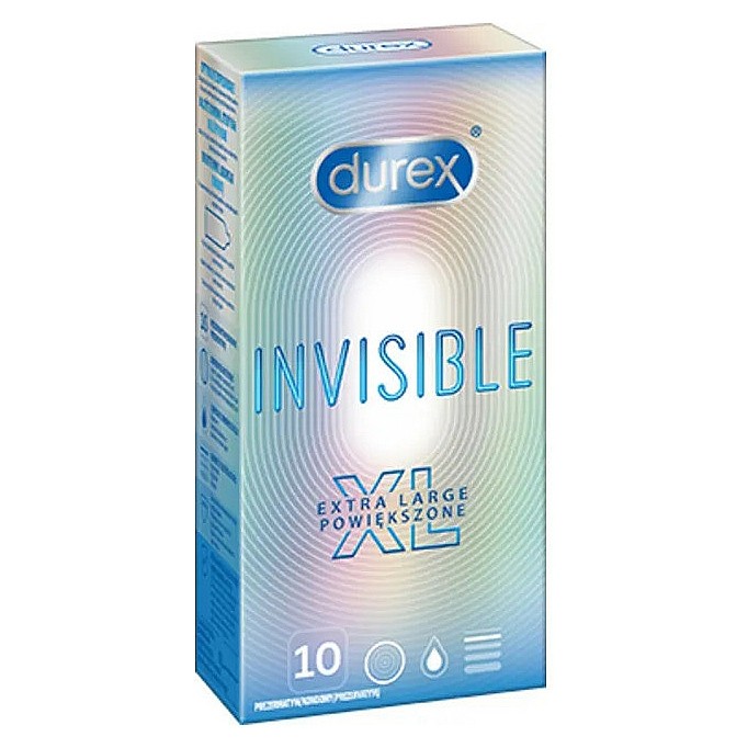 Imagen de Durex Invisible preservativo talla XL 10u
